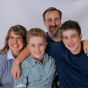 The McCombs family posing together