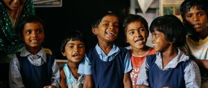 A group of smiling children