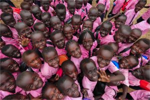 A group of smiling children