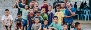 A group of boys posing together