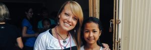 A Woman and a Girl posing together