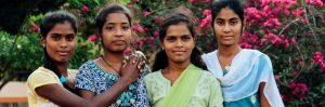 A group of girls posing together