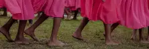 The feet of dancing children